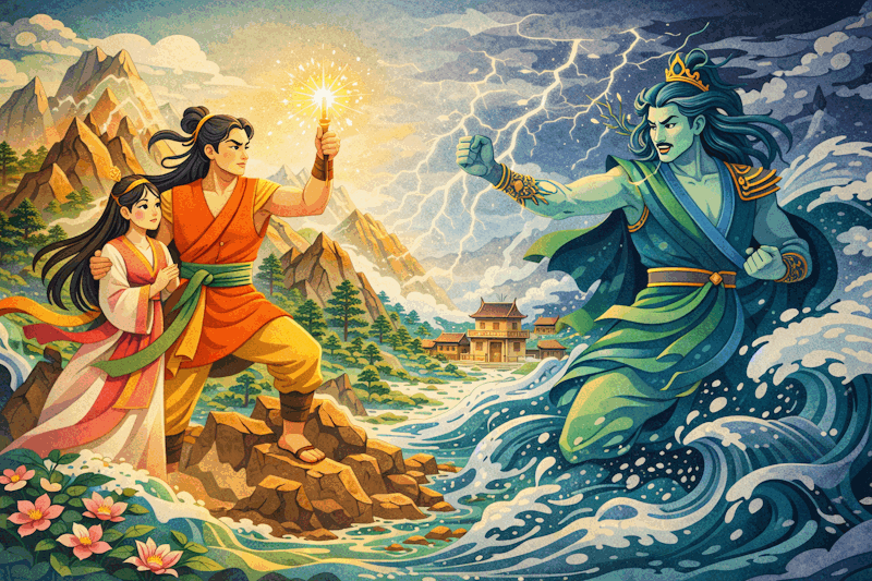 Sơn Tinh and Thủy Tinh