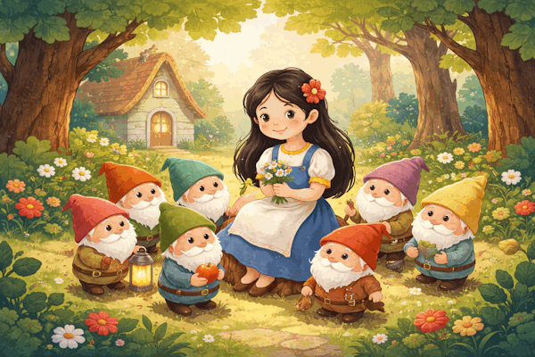 Snow White and the Little Friends